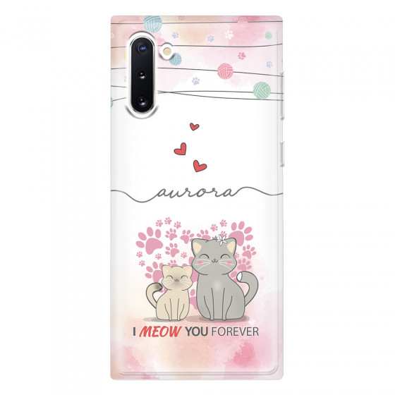 SAMSUNG - Galaxy Note 10 - Soft Clear Case - I Meow You Forever