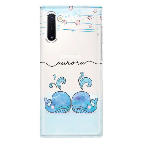 SAMSUNG - Galaxy Note 10 - Soft Clear Case - Little Whales