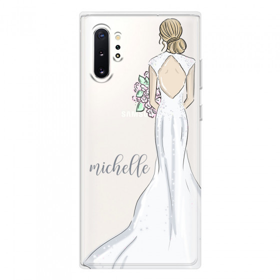 SAMSUNG - Galaxy Note 10 Plus - Soft Clear Case - Bride To Be Blonde Dark