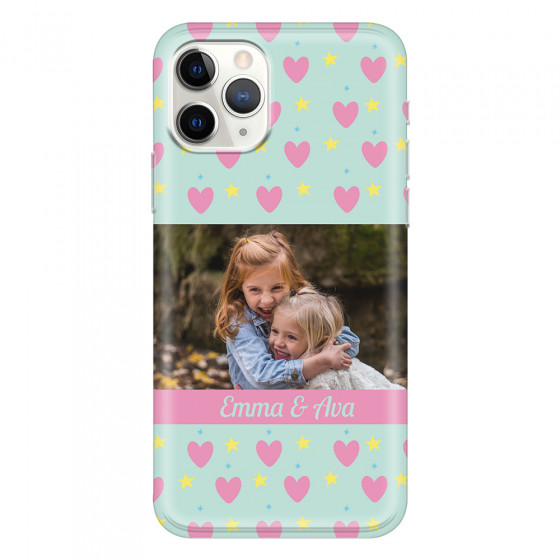 APPLE - iPhone 11 Pro - Soft Clear Case - Heart Shaped Photo