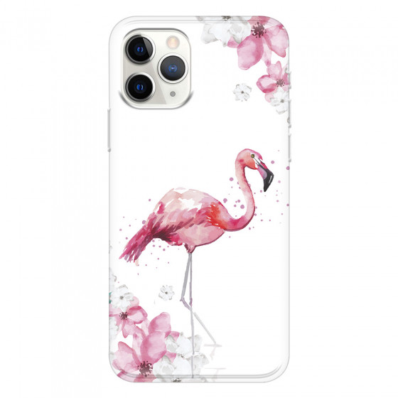 APPLE - iPhone 11 Pro - Soft Clear Case - Pink Tropes