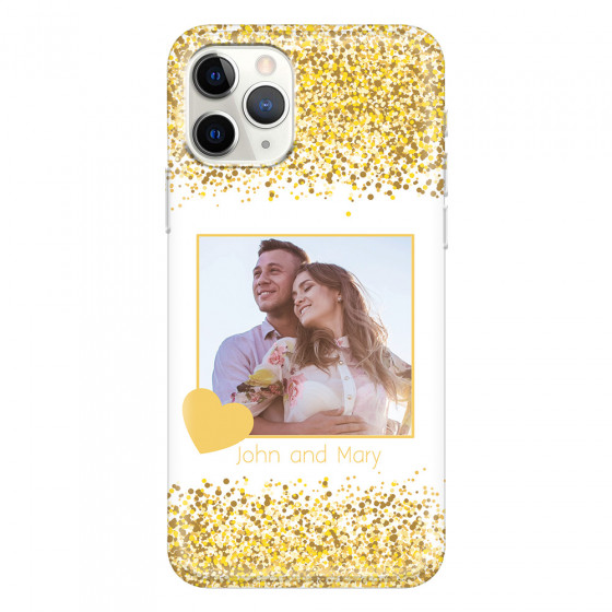 APPLE - iPhone 11 Pro Max - Soft Clear Case - Gold Memories