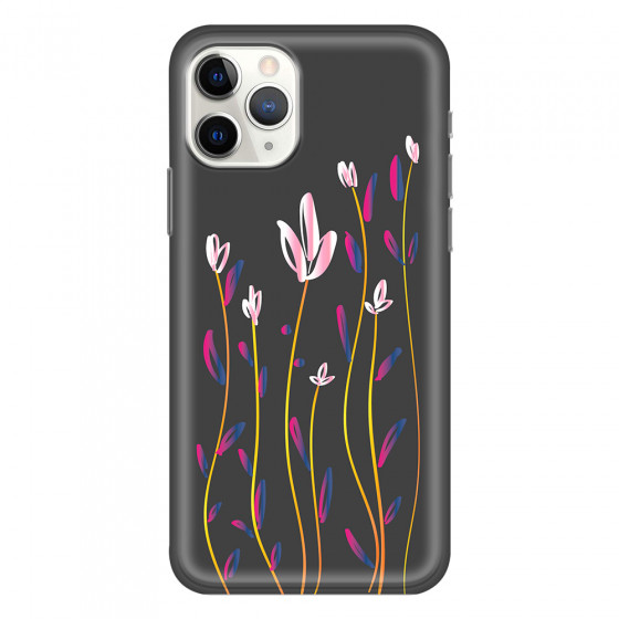APPLE - iPhone 11 Pro Max - Soft Clear Case - Pink Tulips