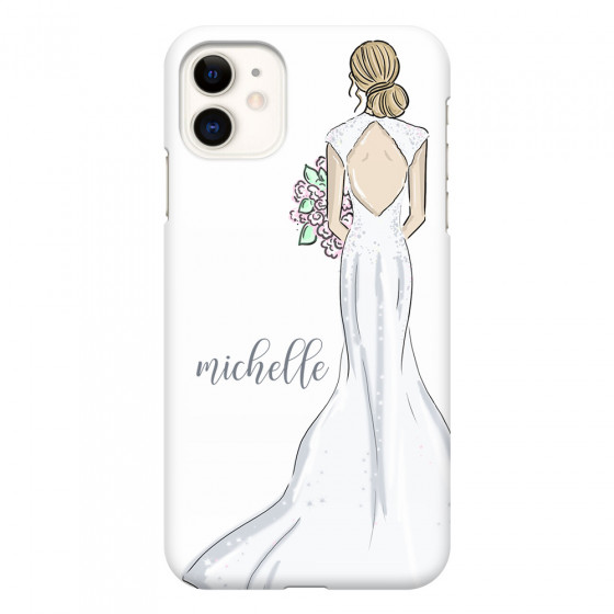 APPLE - iPhone 11 - 3D Snap Case - Bride To Be Blonde Dark