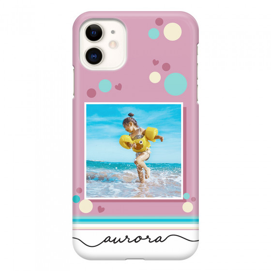 APPLE - iPhone 11 - 3D Snap Case - Cute Dots Photo Case