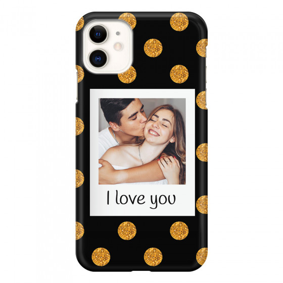 APPLE - iPhone 11 - 3D Snap Case - Single Love Dots Photo