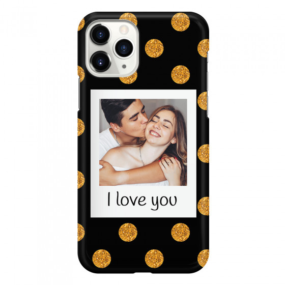 APPLE - iPhone 11 Pro - 3D Snap Case - Single Love Dots Photo