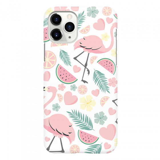 APPLE - iPhone 11 Pro - 3D Snap Case - Tropical Flamingo III
