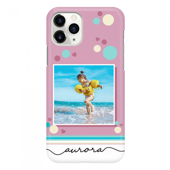 APPLE - iPhone 11 Pro Max - 3D Snap Case - Cute Dots Photo Case