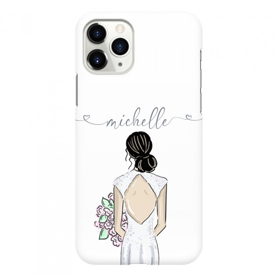 APPLE - iPhone 11 Pro Max - 3D Snap Case - Bride To Be Blackhair II. Dark