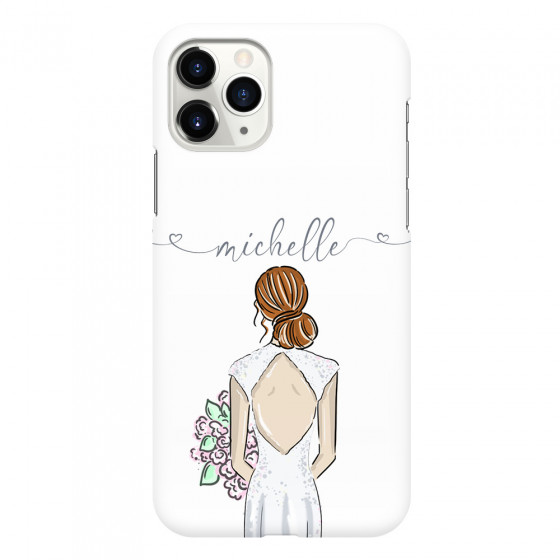APPLE - iPhone 11 Pro Max - 3D Snap Case - Bride To Be Redhead II. Dark