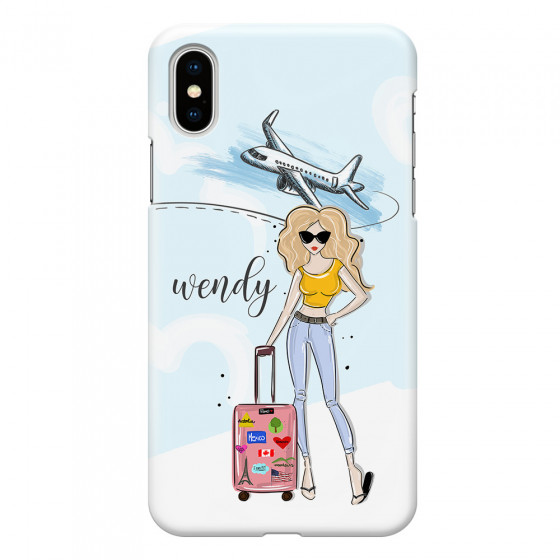 APPLE - iPhone XS - 3D Snap Case - Travelers Duo Blonde