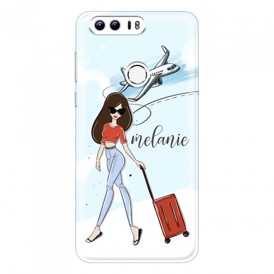 HONOR - Honor 8 - Soft Clear Case - Travelers Duo Brunette