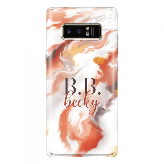 SAMSUNG - Galaxy Note 8 - Soft Clear Case - Streamflow Autumn Passion