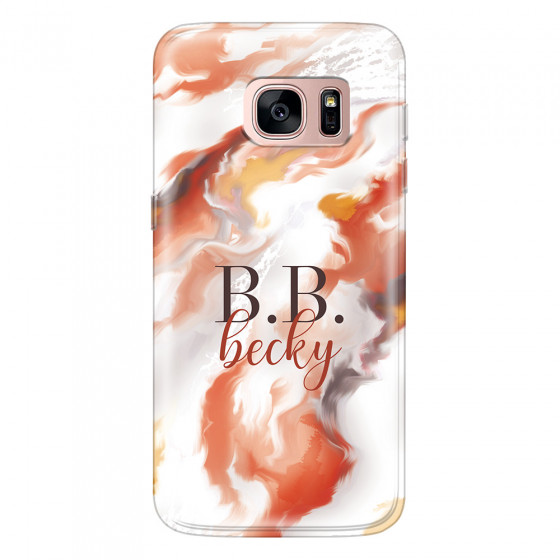 SAMSUNG - Galaxy S7 - Soft Clear Case - Streamflow Autumn Passion