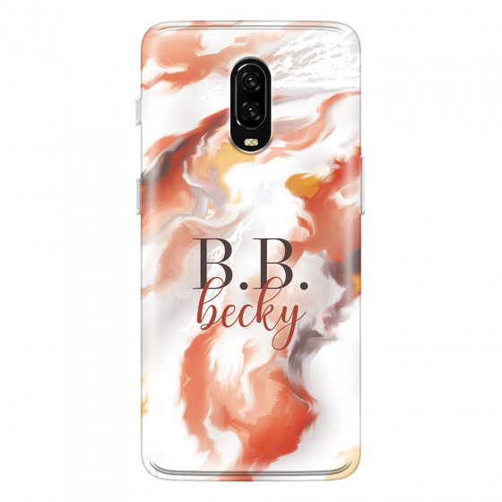 ONEPLUS - OnePlus 6T - Soft Clear Case - Streamflow Autumn Passion