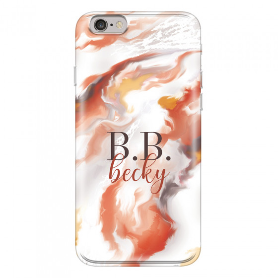 APPLE - iPhone 6S - Soft Clear Case - Streamflow Autumn Passion