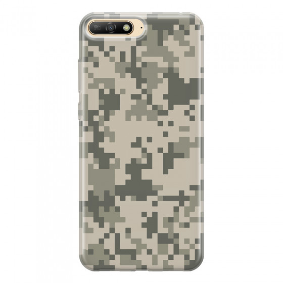 HUAWEI - Y6 2018 - Soft Clear Case - Digital Camouflage