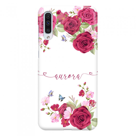 SAMSUNG - Galaxy A70 - 3D Snap Case - Rose Garden with Monogram
