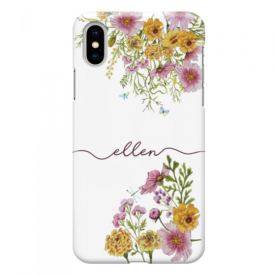 APPLE - iPhone XS - 3D Snap Case - Meadow Garden with Monogram