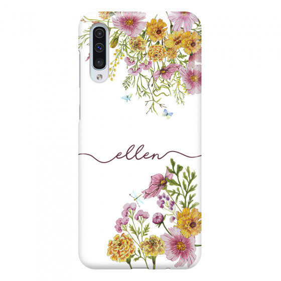 SAMSUNG - Galaxy A50 - 3D Snap Case - Meadow Garden with Monogram