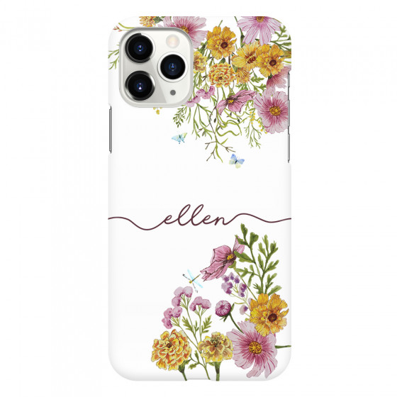 APPLE - iPhone 11 Pro Max - 3D Snap Case - Meadow Garden with Monogram