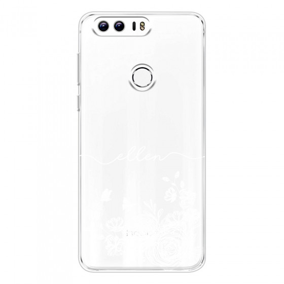 HONOR - Honor 8 - Soft Clear Case - Handwritten White Lace