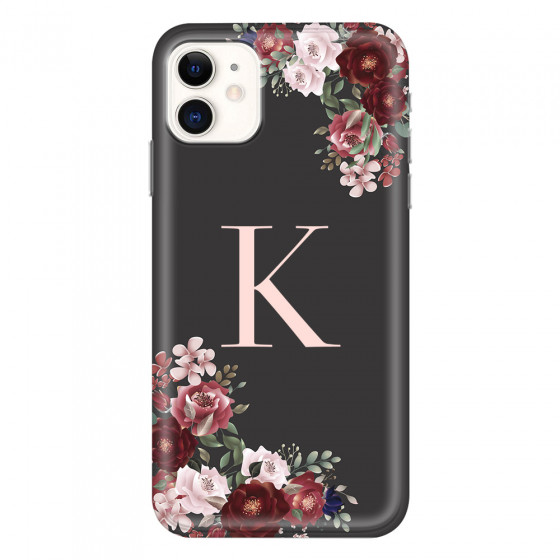 APPLE - iPhone 11 - Soft Clear Case - Rose Garden Monogram