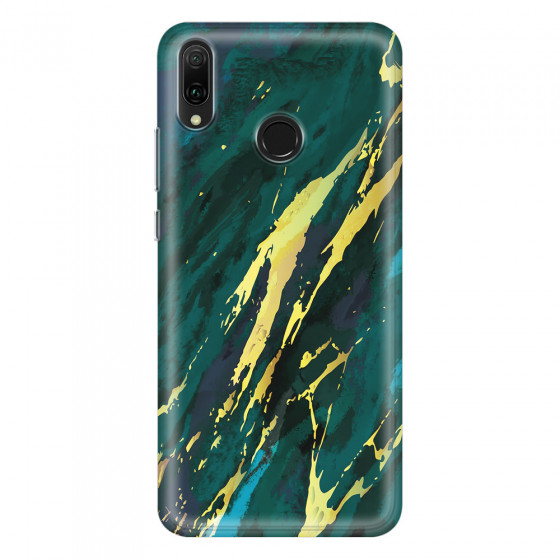 HUAWEI - Y9 2019 - Soft Clear Case - Marble Emerald Green