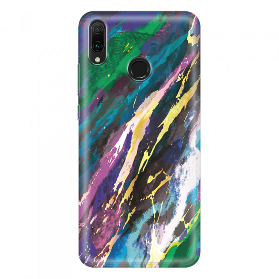 HUAWEI - Y9 2019 - Soft Clear Case - Marble Emerald Pearl