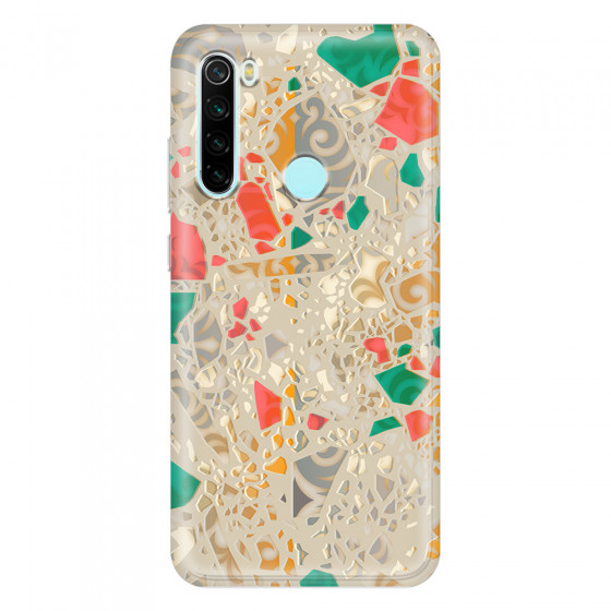 XIAOMI - Redmi Note 8 - Soft Clear Case - Terrazzo Design Gold