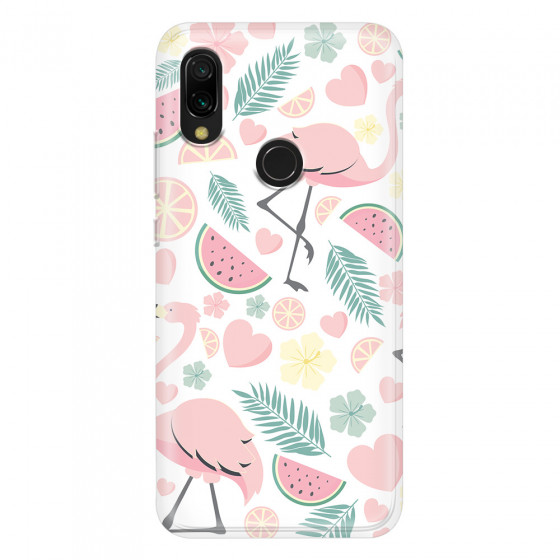 XIAOMI - Redmi 7 - Soft Clear Case - Tropical Flamingo III