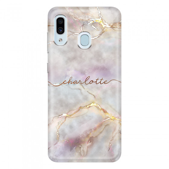 SAMSUNG - Galaxy A20 / A30 - Soft Clear Case - Marble Rootage