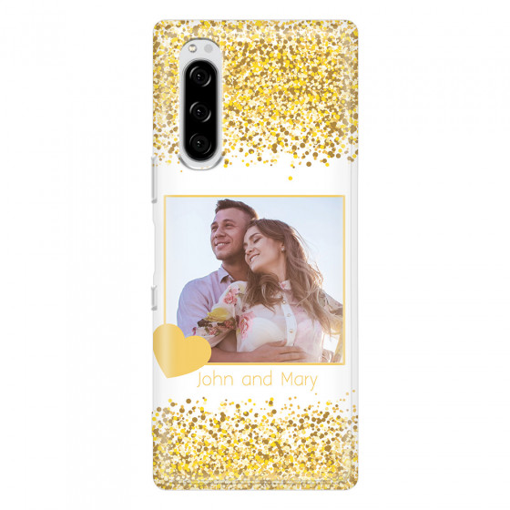SONY - Sony Xperia 5 - Soft Clear Case - Gold Memories