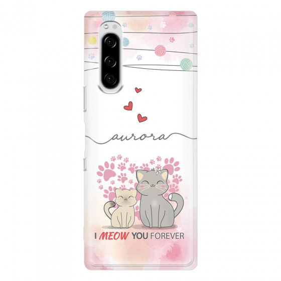 SONY - Sony Xperia 5 - Soft Clear Case - I Meow You Forever