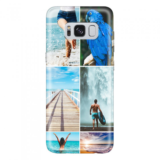 SAMSUNG - Galaxy S8 - Soft Clear Case - Collage of 6