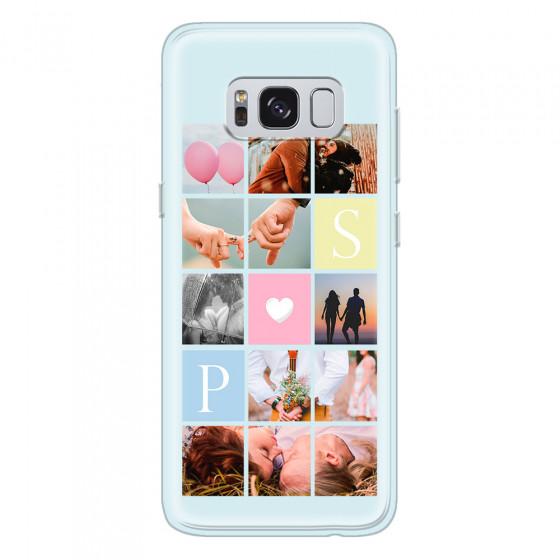 SAMSUNG - Galaxy S8 - Soft Clear Case - Insta Love Photo Linked
