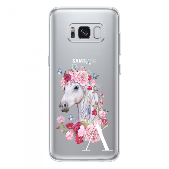 SAMSUNG - Galaxy S8 - Soft Clear Case - Magical Horse White