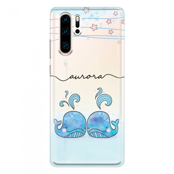 HUAWEI - P30 Pro - Soft Clear Case - Little Whales
