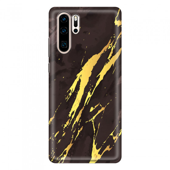 HUAWEI - P30 Pro - Soft Clear Case - Marble Royal Black