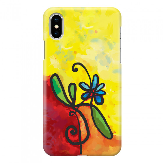 APPLE - iPhone XS - 3D Snap Case - Flower in Picasso Style