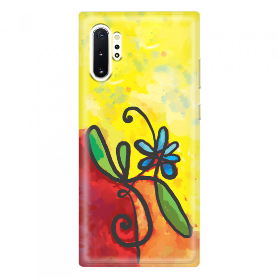 SAMSUNG - Galaxy Note 10 Plus - Soft Clear Case - Flower in Picasso Style