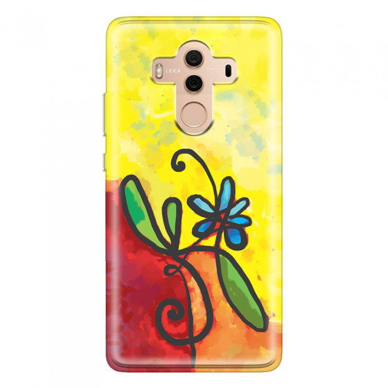 HUAWEI - Mate 10 Pro - Soft Clear Case - Flower in Picasso Style