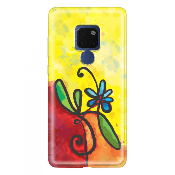 HUAWEI - Mate 20 - Soft Clear Case - Flower in Picasso Style