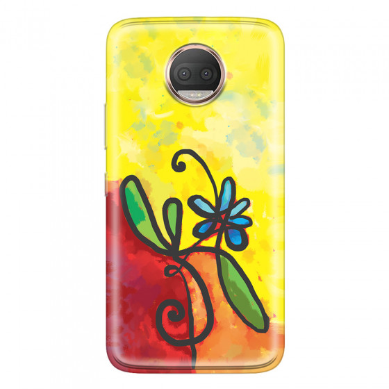 MOTOROLA by LENOVO - Moto G5s Plus - Soft Clear Case - Flower in Picasso Style