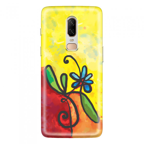 ONEPLUS - OnePlus 6 - Soft Clear Case - Flower in Picasso Style