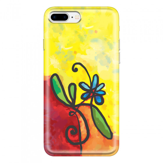 APPLE - iPhone 7 Plus - Soft Clear Case - Flower in Picasso Style