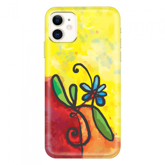 APPLE - iPhone 11 - Soft Clear Case - Flower in Picasso Style