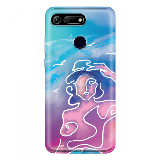 HONOR - Honor View 20 - Soft Clear Case - Lady With Seagulls