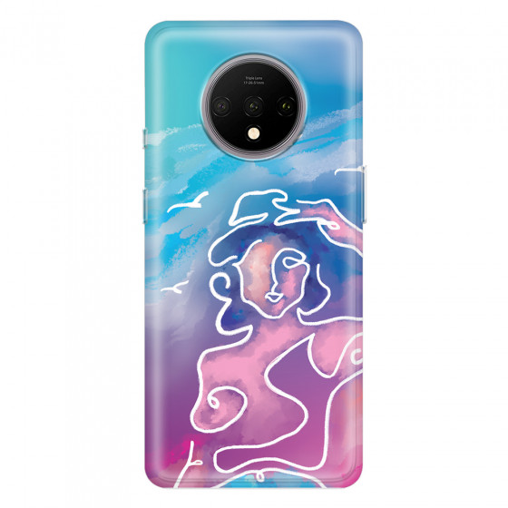 ONEPLUS - OnePlus 7T - Soft Clear Case - Lady With Seagulls